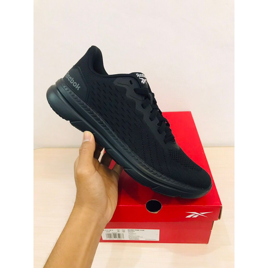 BIG SALE REEBOK DJOGGER FULL BLACK [100245420] ORIGINAL SEPATU HITAM/PRIA/RUNNING/LARI/SNEAKERS