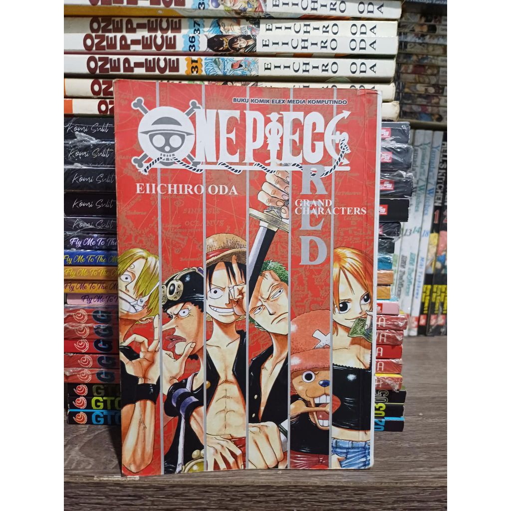 Komik One piece RED data book mulus