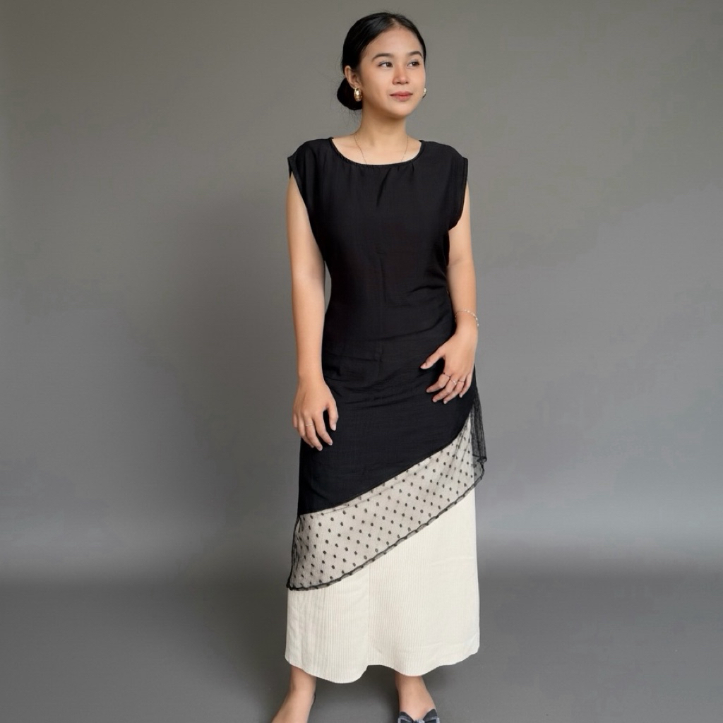 Blous Tunik By Olivia / Atasan wanita lengan pendek