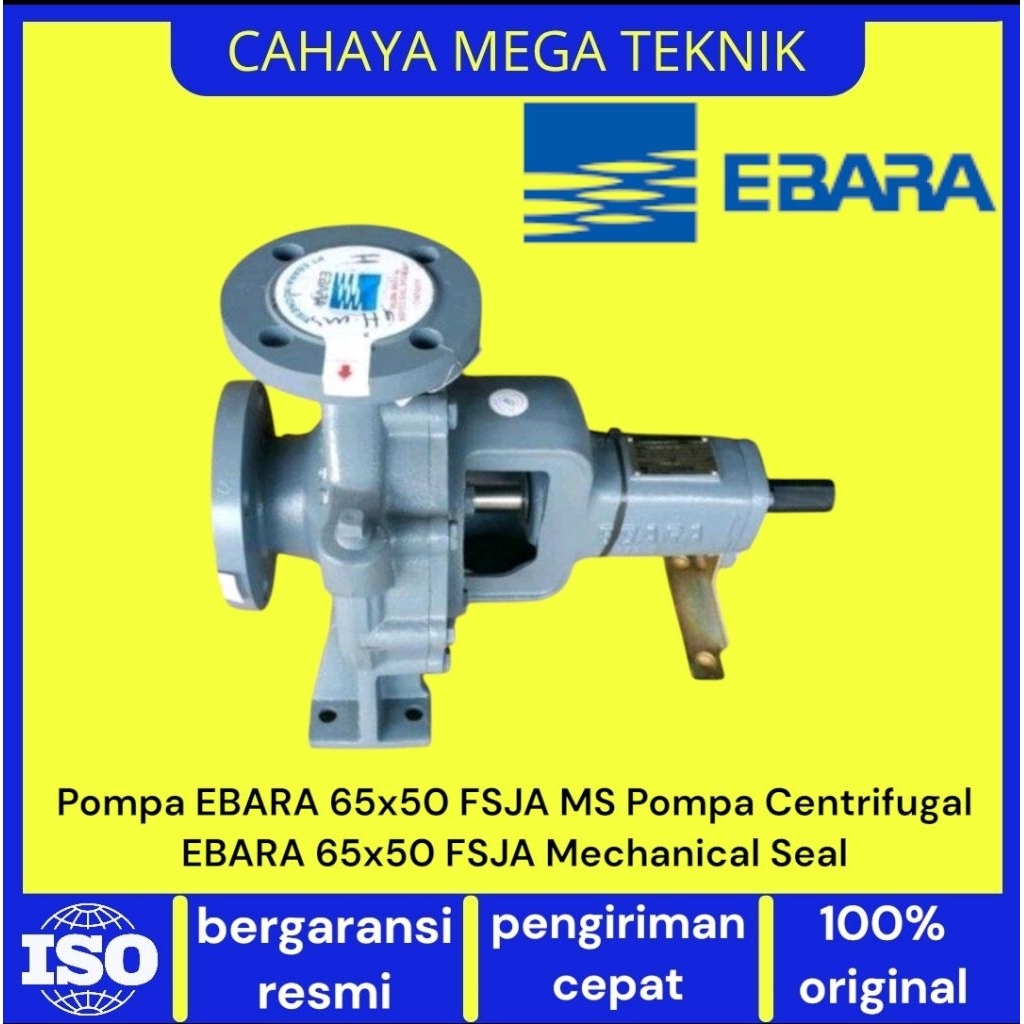 Pompa EBARA 65x50 FSJA MS Pompa Centrifugal EBARA 65x50 FSJA Mechanical Seal
