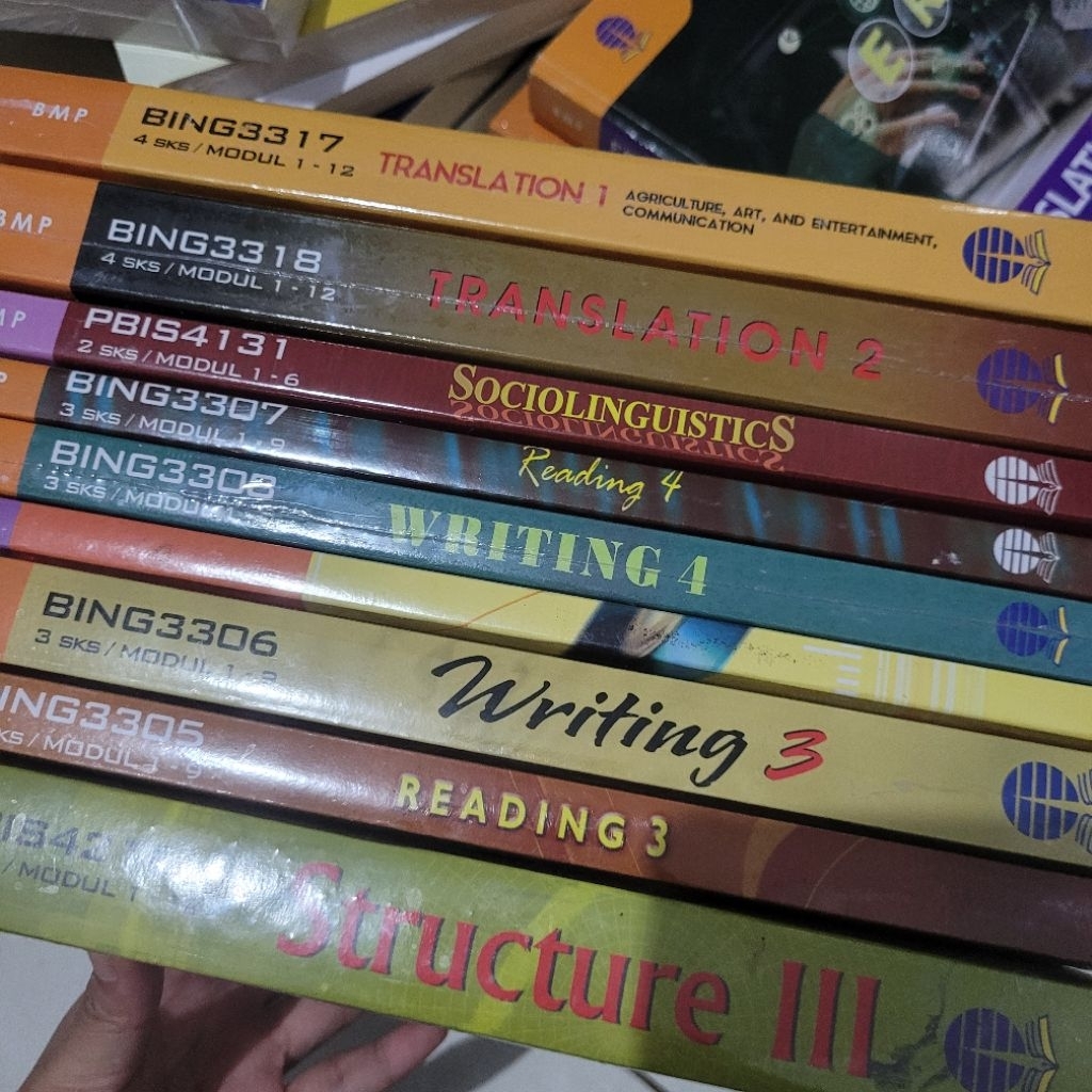 Preloved/Second/Bekas Buku Modul Sastra Inggris UT semester 3 dan 4 Ori