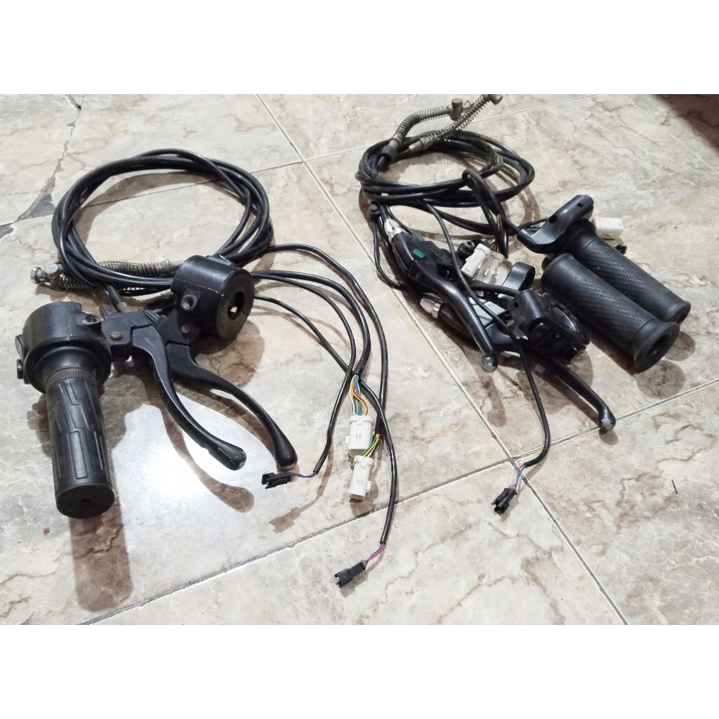 Set Handle Rem & Gas Sepeda Listrik U-WINFLY (Bekas /Second)New