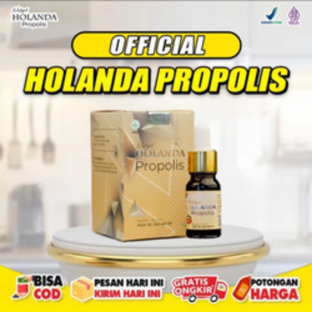 Holanda Propolis 10ml Original Obat Herbal Atasi Kolestrol Stroke Terbaik BPOM Meningkatkan Sistem K