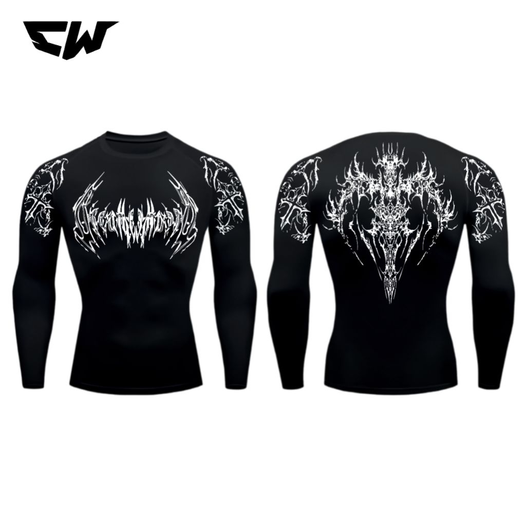 Breathe Divinity Evangelion | Kaos Kompresi Spandex Premium | Baju Gym Pria Muscle Fit /Ketat Lengan