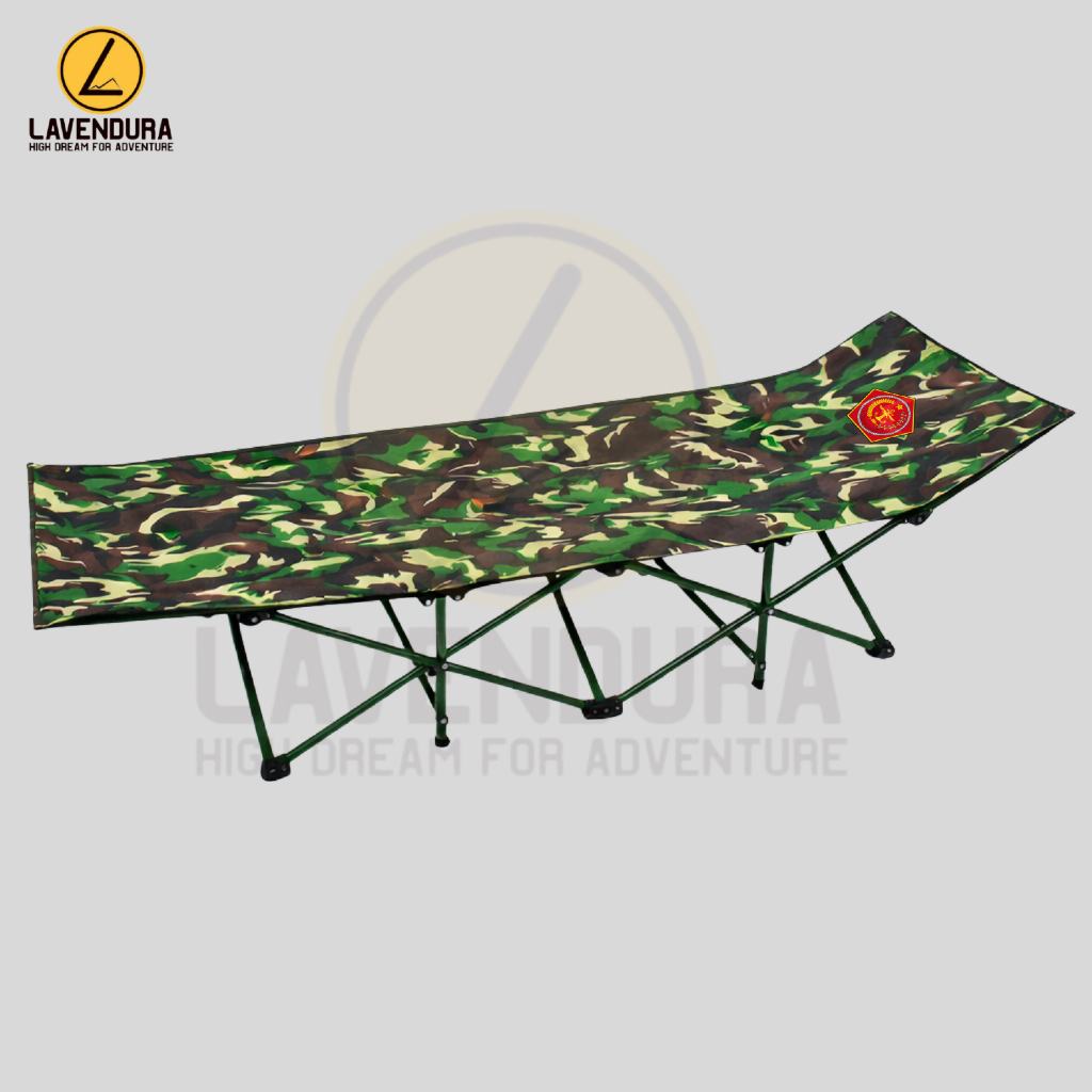 Velbed Lipat Motif Malvinas TNI Kasur Lipat Adjustable Portable Folding Escort Bed Portable Folding 