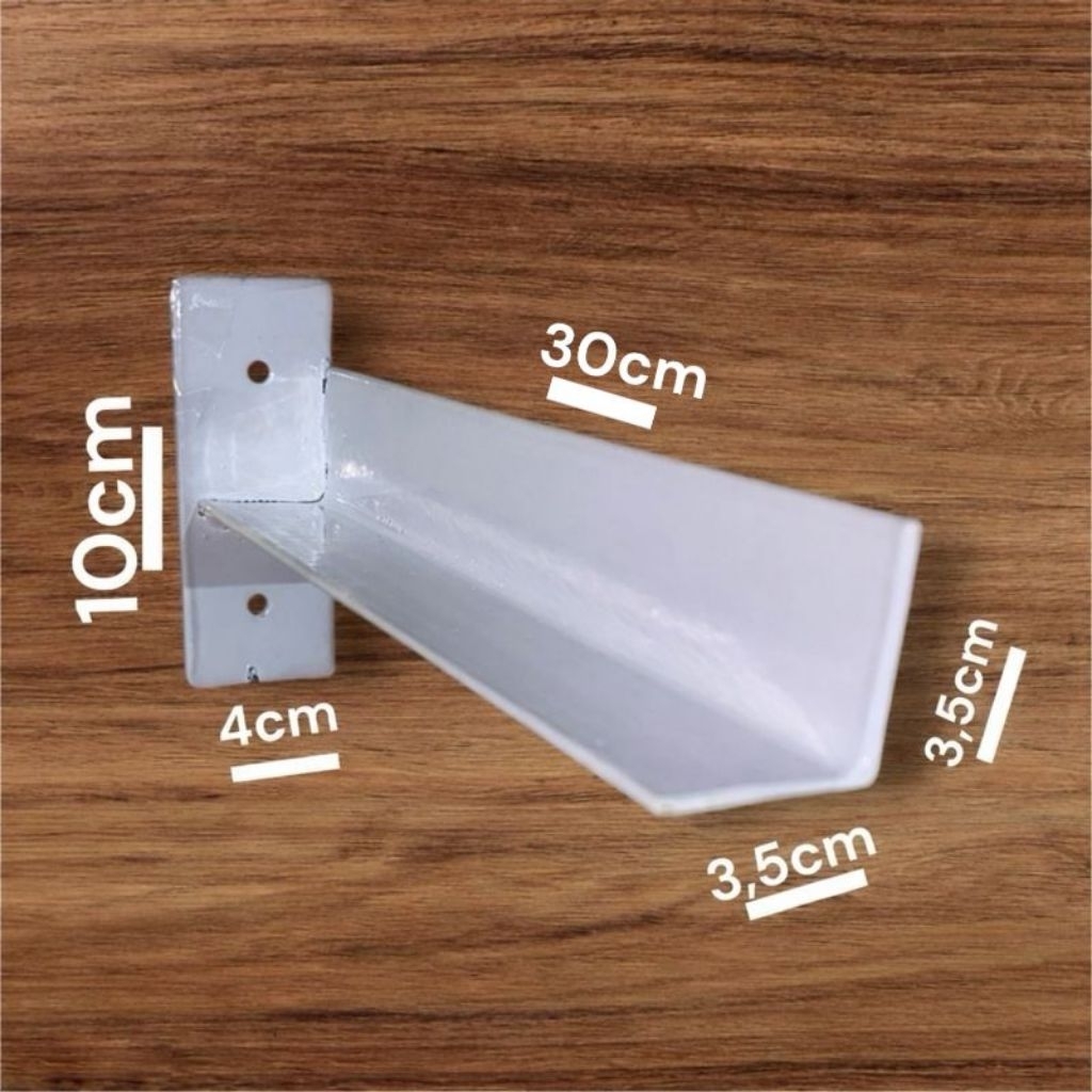 Besi Siku Ambalan Papan / Penyangga Papan Gantung /Siku L