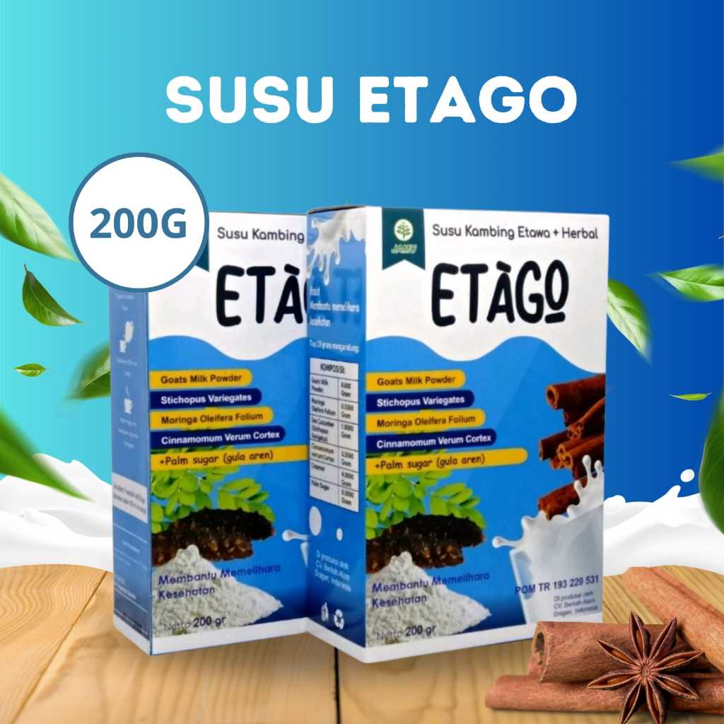 ETAGO - Susu Kambing Etawa Murni + Daun Kelor Untuk Paru-Paru Sesak Napas dan Batuk Bisa Juga Untuk 