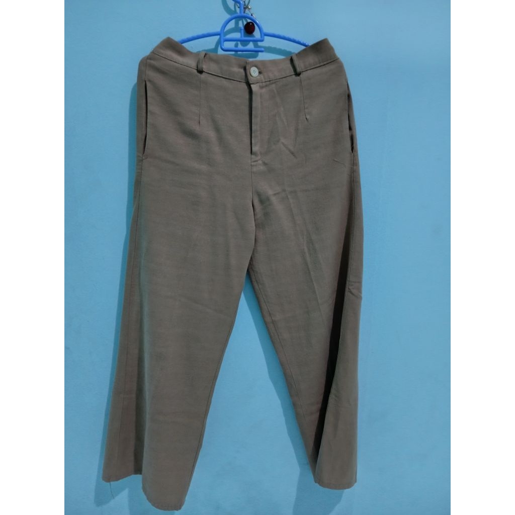 [preloved] highwaist kulot linen