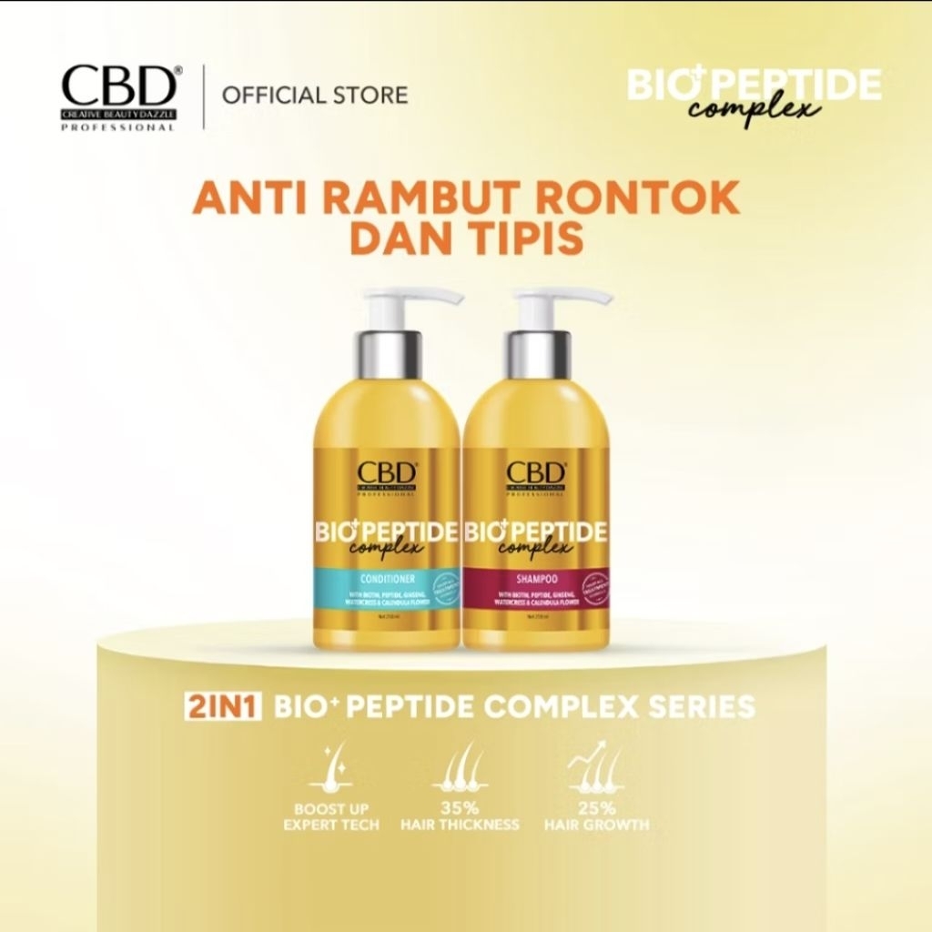CBD Bio Peptide Shampoo 250ml - Membantu Mencegah Kerontokan Rambut