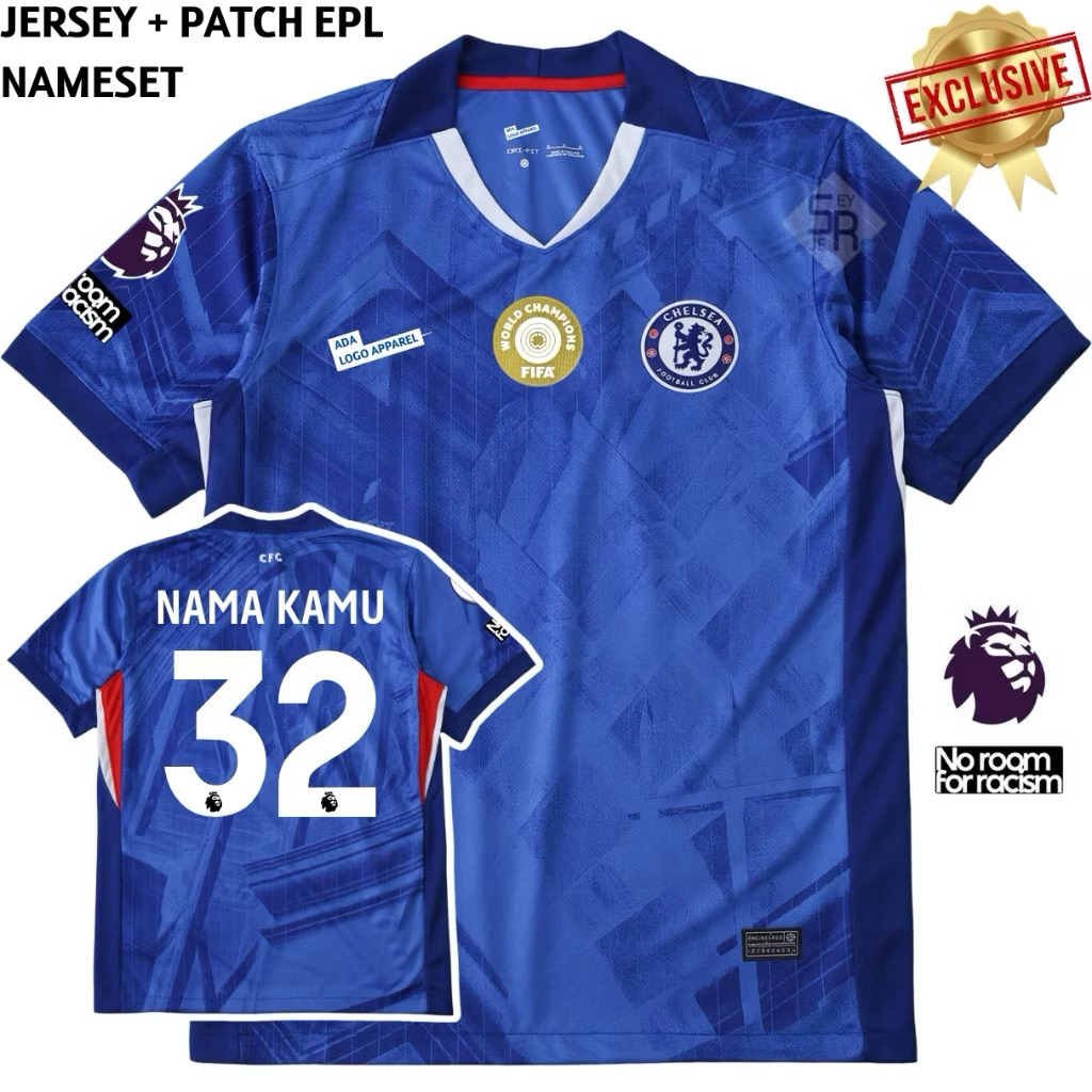 Jersey Chelsea Home 2025 2026 - Jersey Chelsea Biru Terbaru Grade Original
