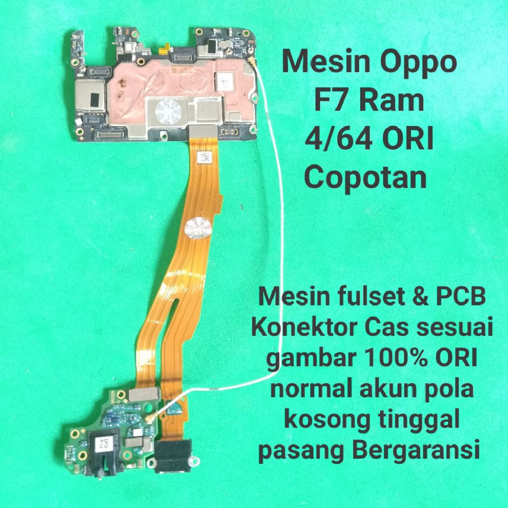 Mesin Normal Oppo F7 Ram 4/64 GB Android 10 kumplit & PCB Konektor Cas Normal Akun pola kosong tingg