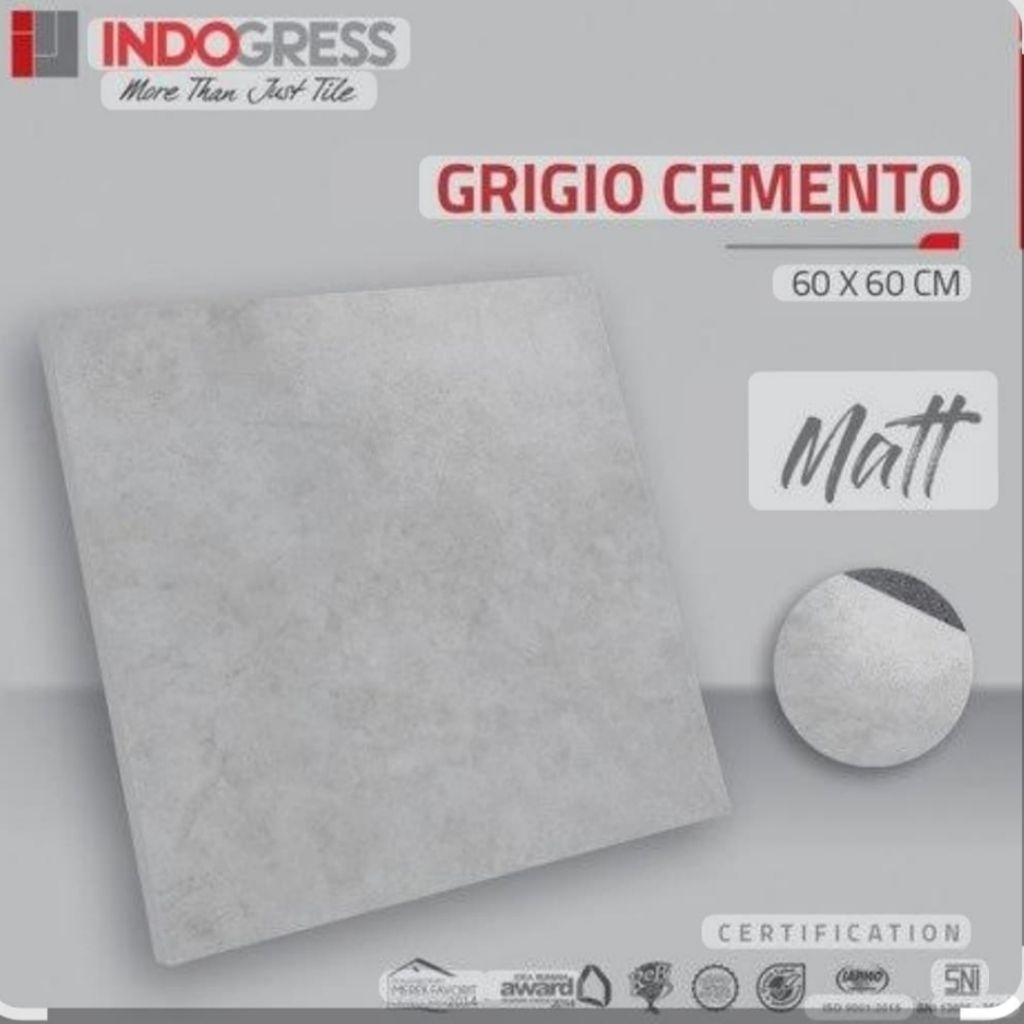 Granit lantai kasar 60×60 | grigio cemento