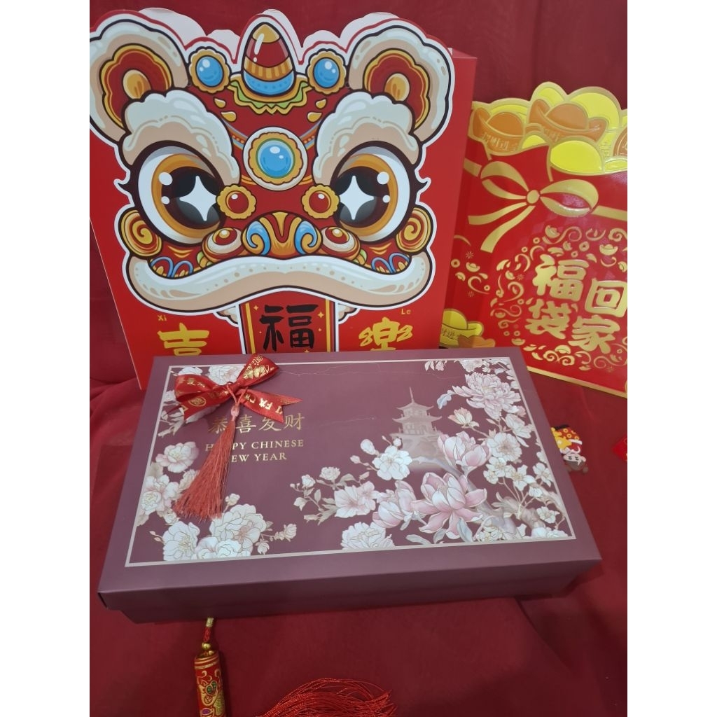 hampers imlek kue kering isi 3 box