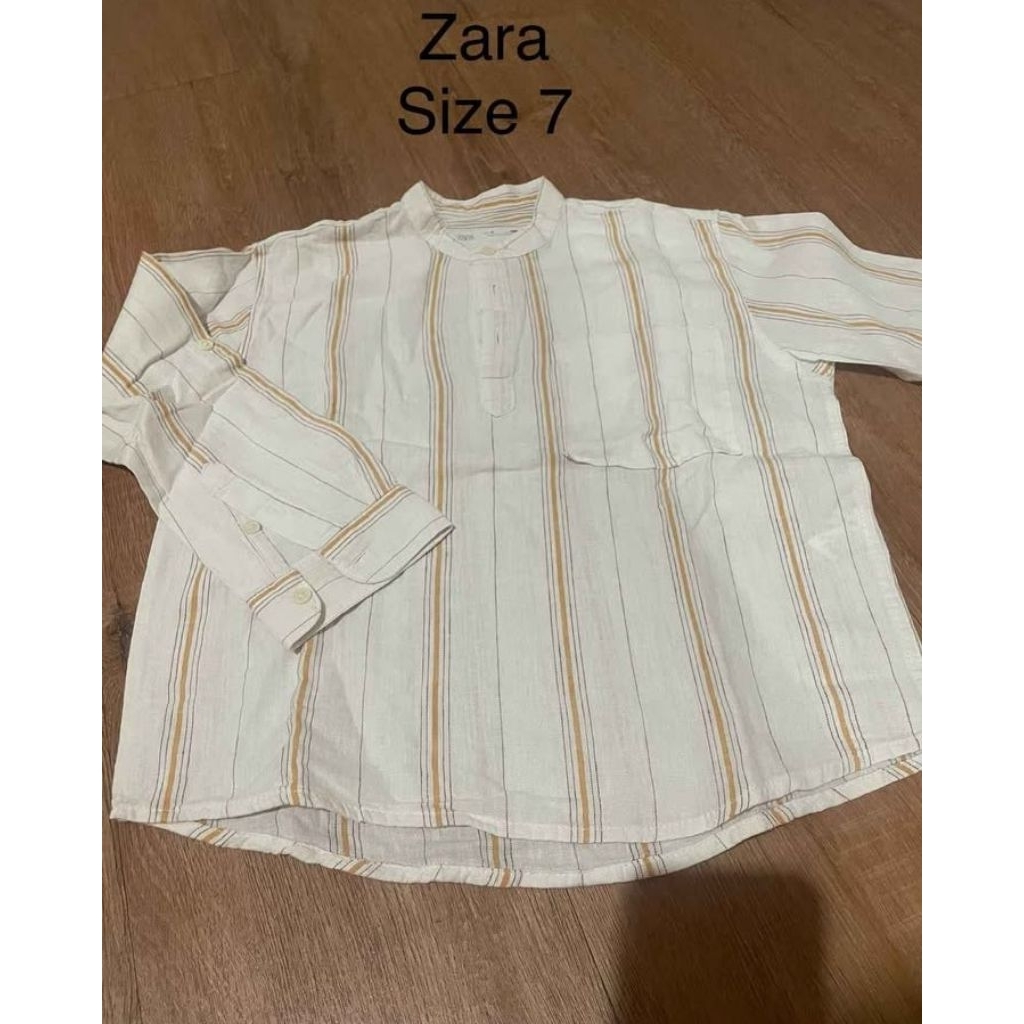 kemeja anak laki-laki merk hnm original // kemeja anak h&m size 7