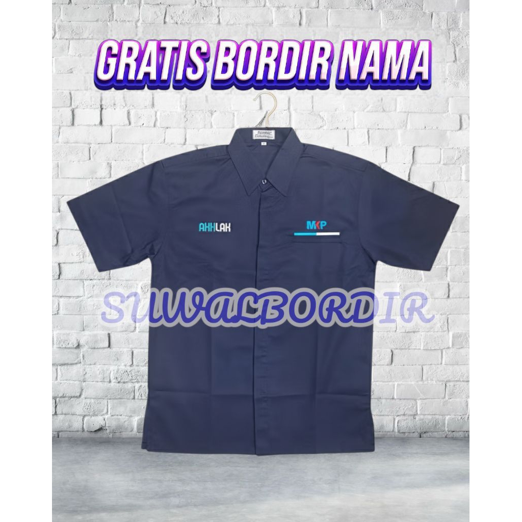 SERAGAM AKHLAK MKP SERAGAM MKP LENGAN PENDEK TERBARU ATASAN BAJU MKP KEMEJA MKP