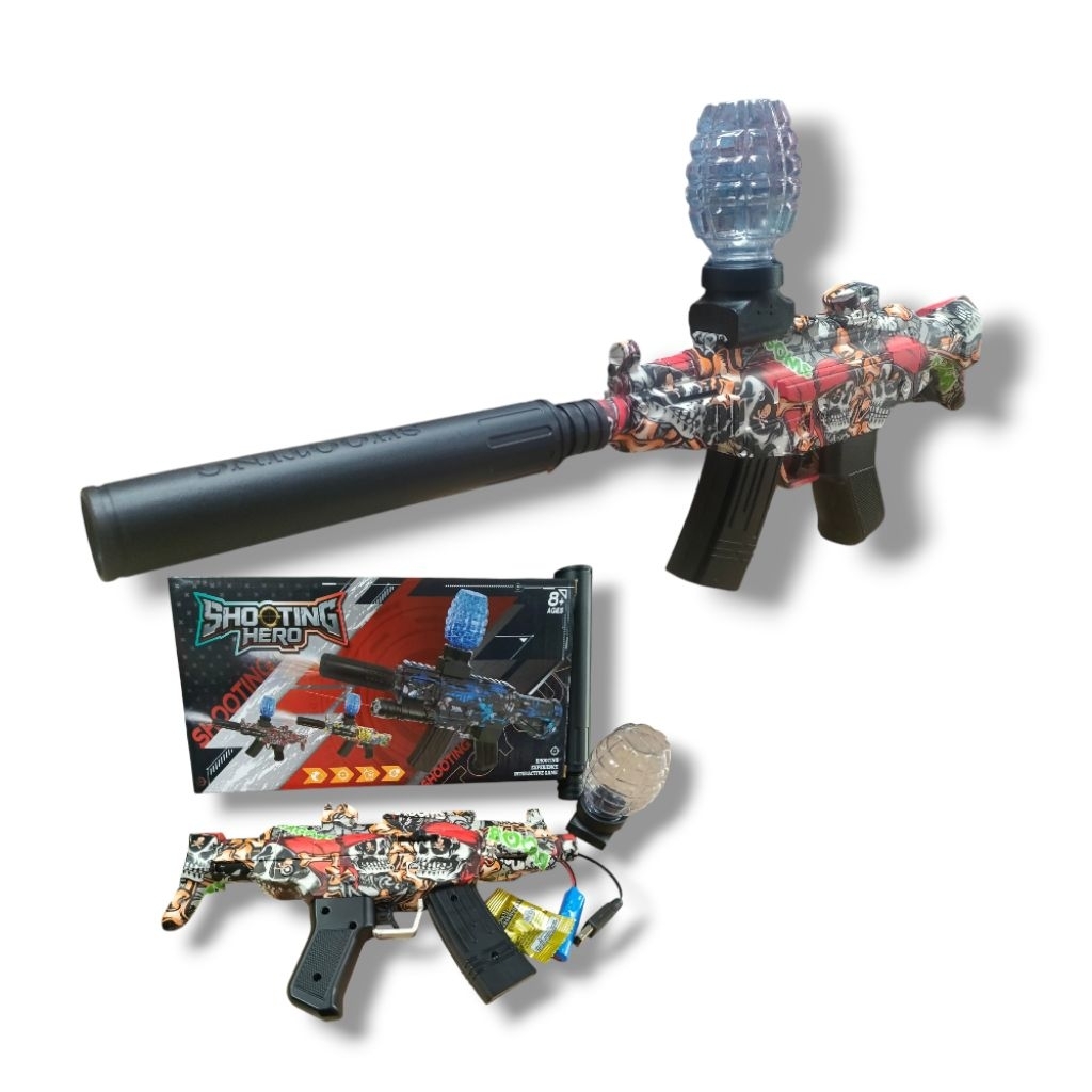 Mainan Water gel blaster gun elektrik automatic denstoys
