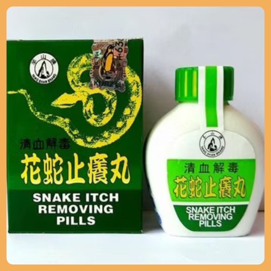 SNAKE ITCH REMOVING PILLS Obat Kulit Gatal & Alergi - Obat Herbal Cina