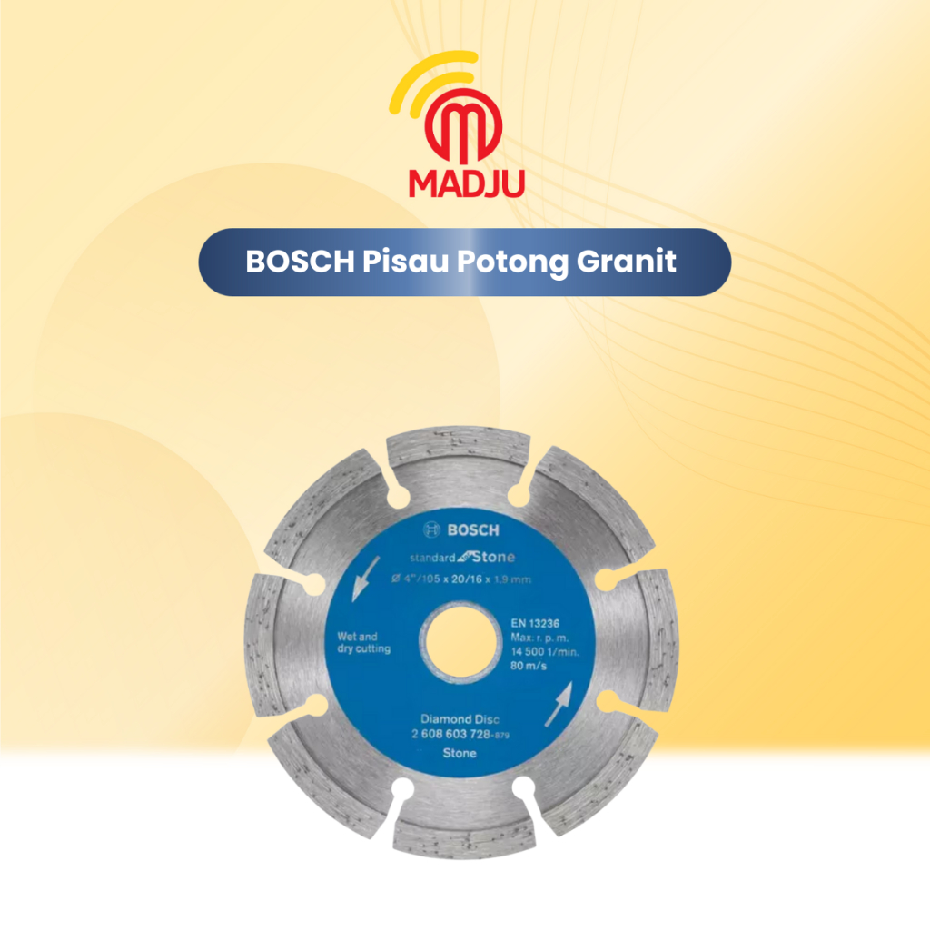 BOSCH Mata Gerinda Pisau Potong Granit Stone
