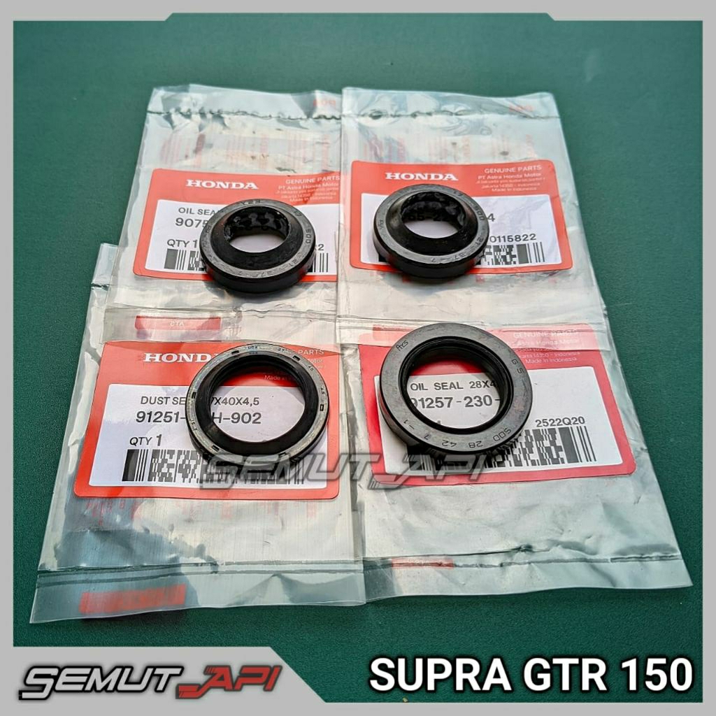 SEAL RODA SET DEPAN BELAKANG HONDA SUPRA GTR 150 KARET SEAL TROMOL RODA DEPAN BEAKANG HONDA SUPRA GT