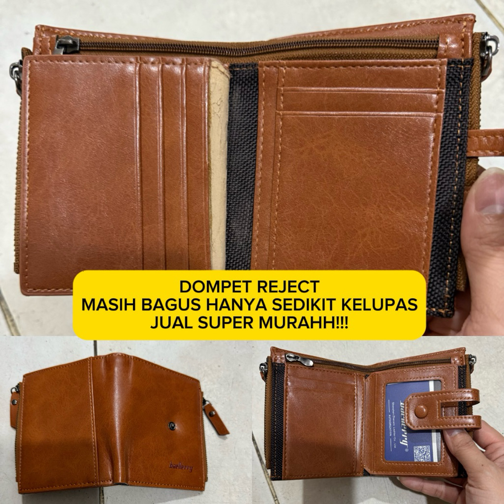 SALE DEFECT DOMPET PRIA WANITA / REJECT SALE  Dompet Kulit Dompet Lipat Pria Wanita