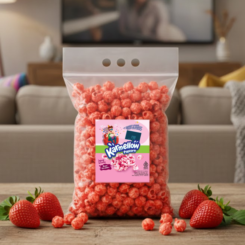 Sumatra Karmellow Popcorn Strawberry 175gr