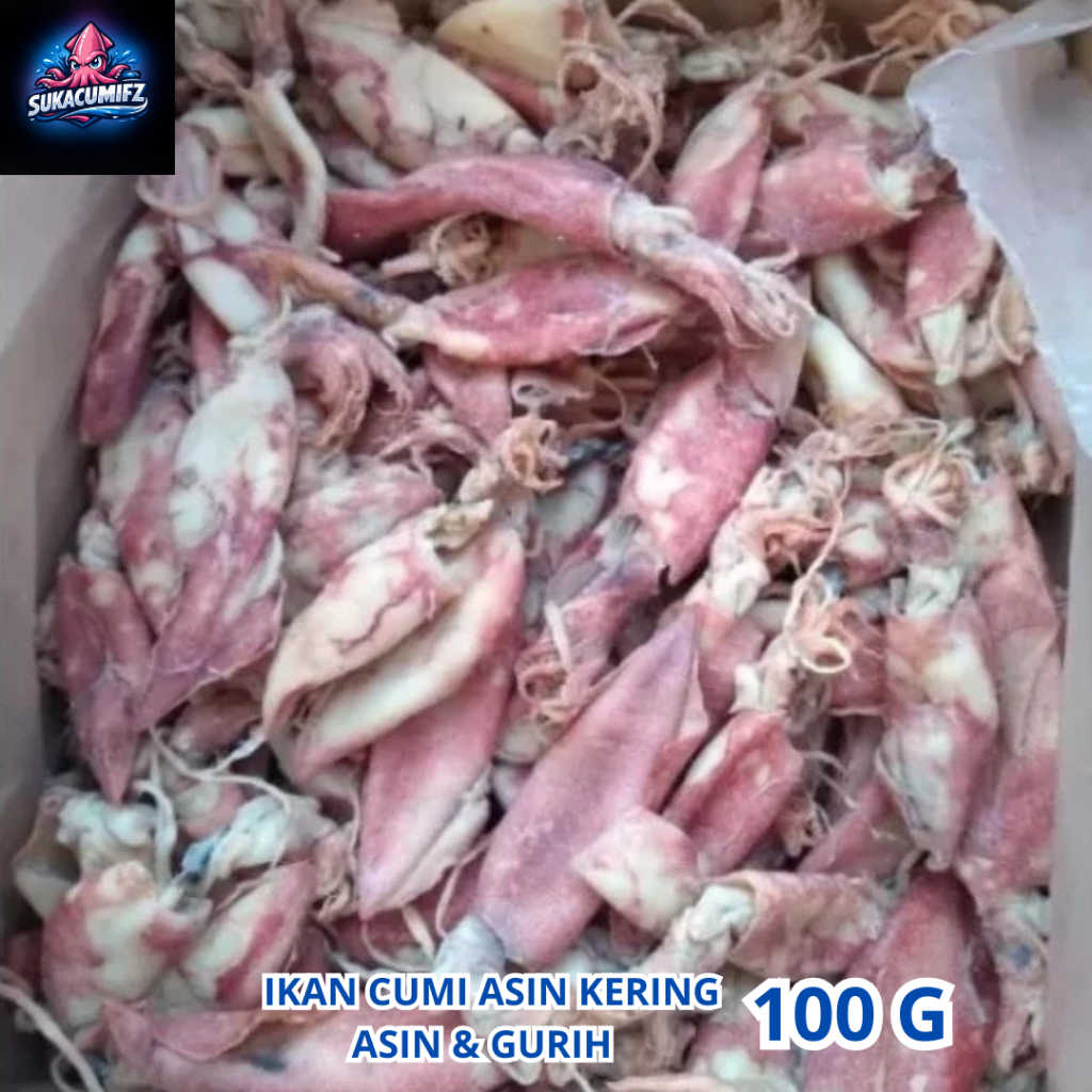 Cumi Sotong Kering 100 Gram Murah Ikan Asin Cumi Kering / Khas Rembang Gread A