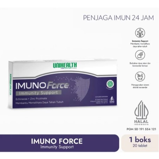 Imuno Force Unihealth 20 Tablet Boost Immune