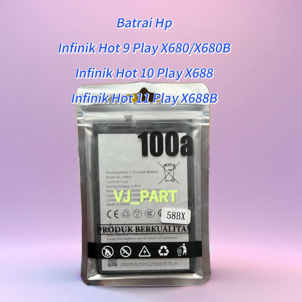 Batrai Hp Infinik Hot 9 Play Infinik Hot 10 Play Infinik Hot 11 Play