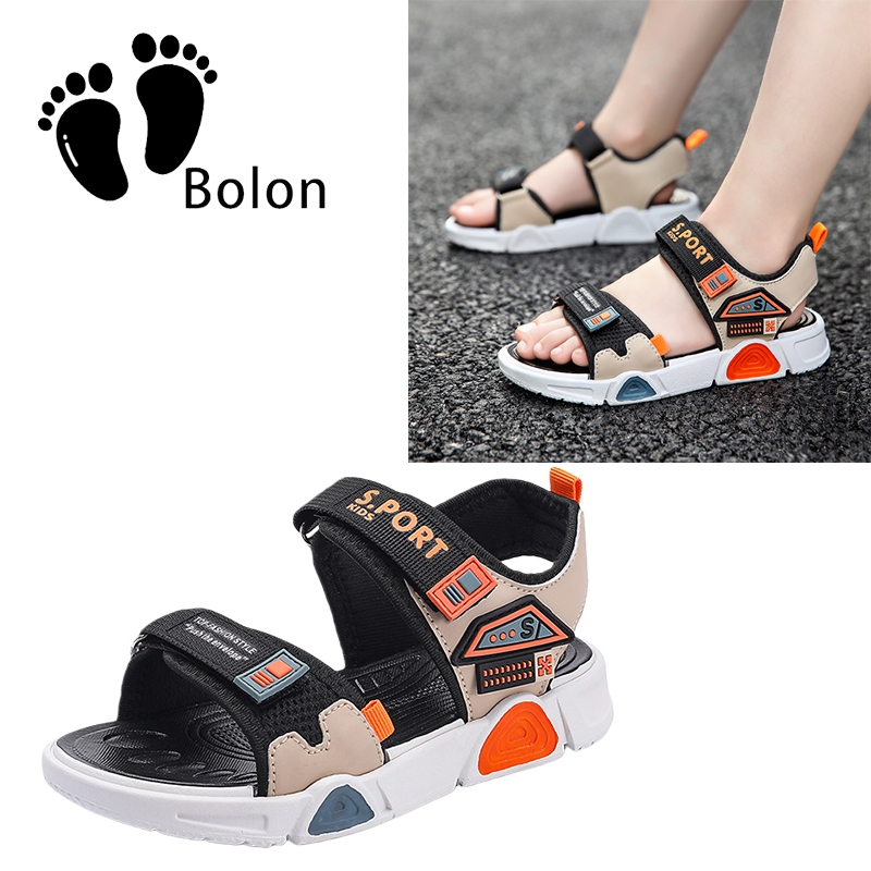 Bolon Sandal Anak Laki-Laki Rubber Velcro EVA Motif Lucu Multiwarna Ukuran 28-39