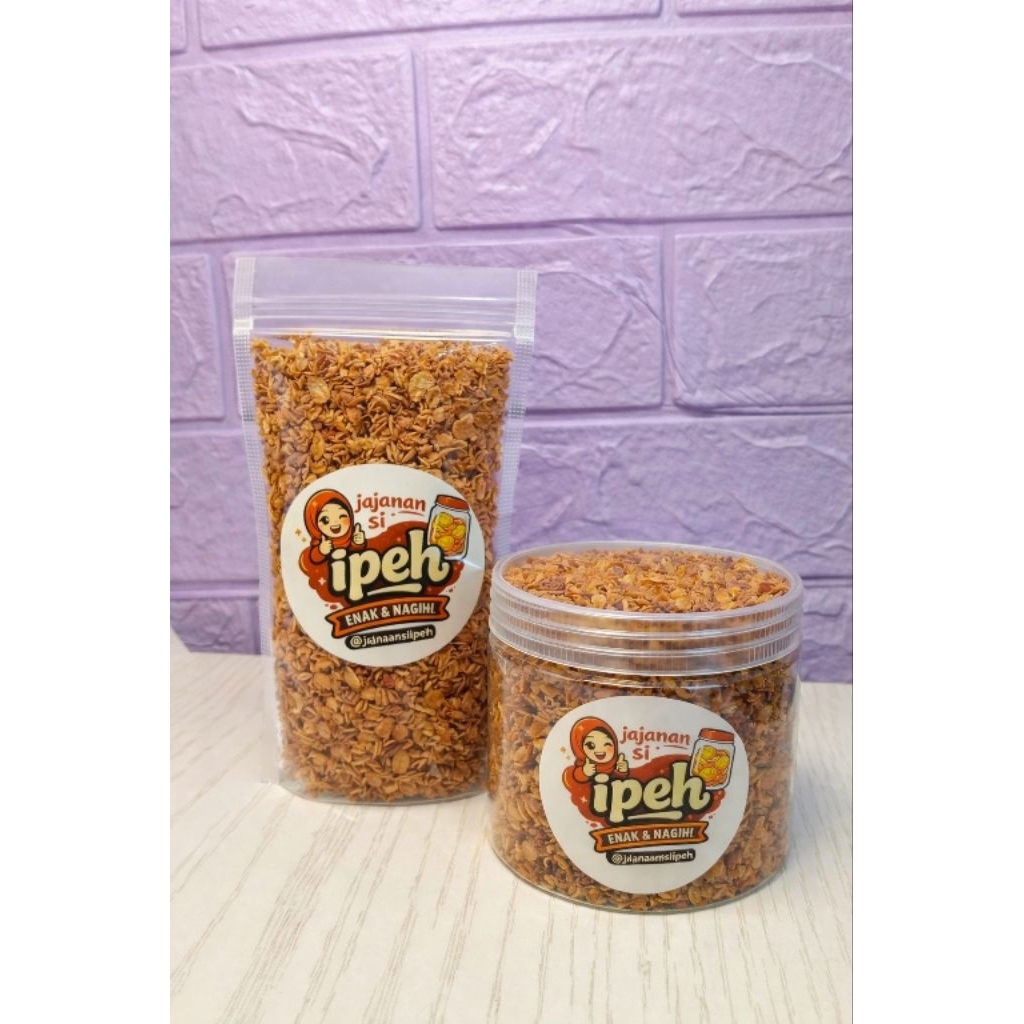 Bawang Goreng dari Jajanan si Ipeh Renyah, Enak & Nagih, Bawang Brebes Murni