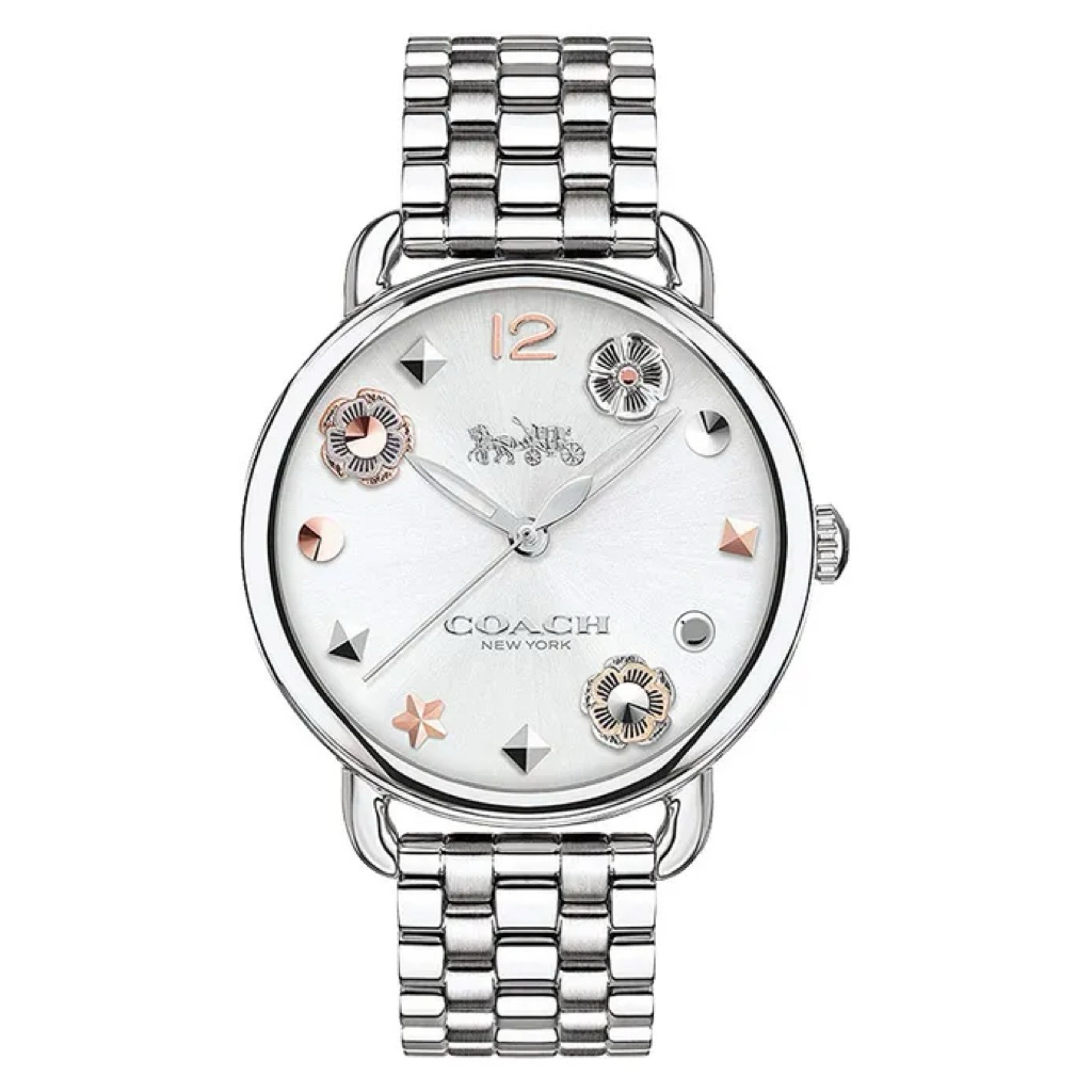 Jam Tangan Wanita Coach Flower Stainless Steel Ladies Watches