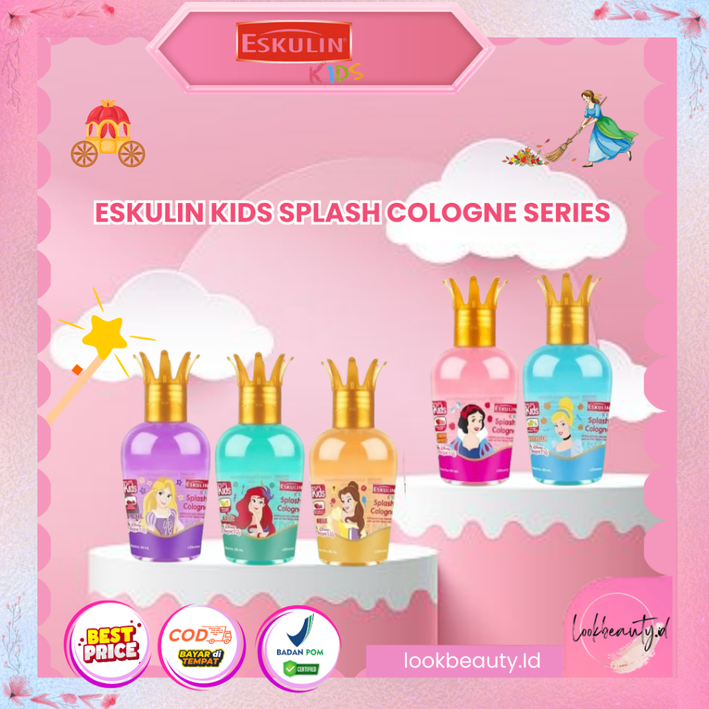 Eskulin Kids Spray Cologne Princess 60ml | Eskulin Kids Princess Splash Cologne 60ml