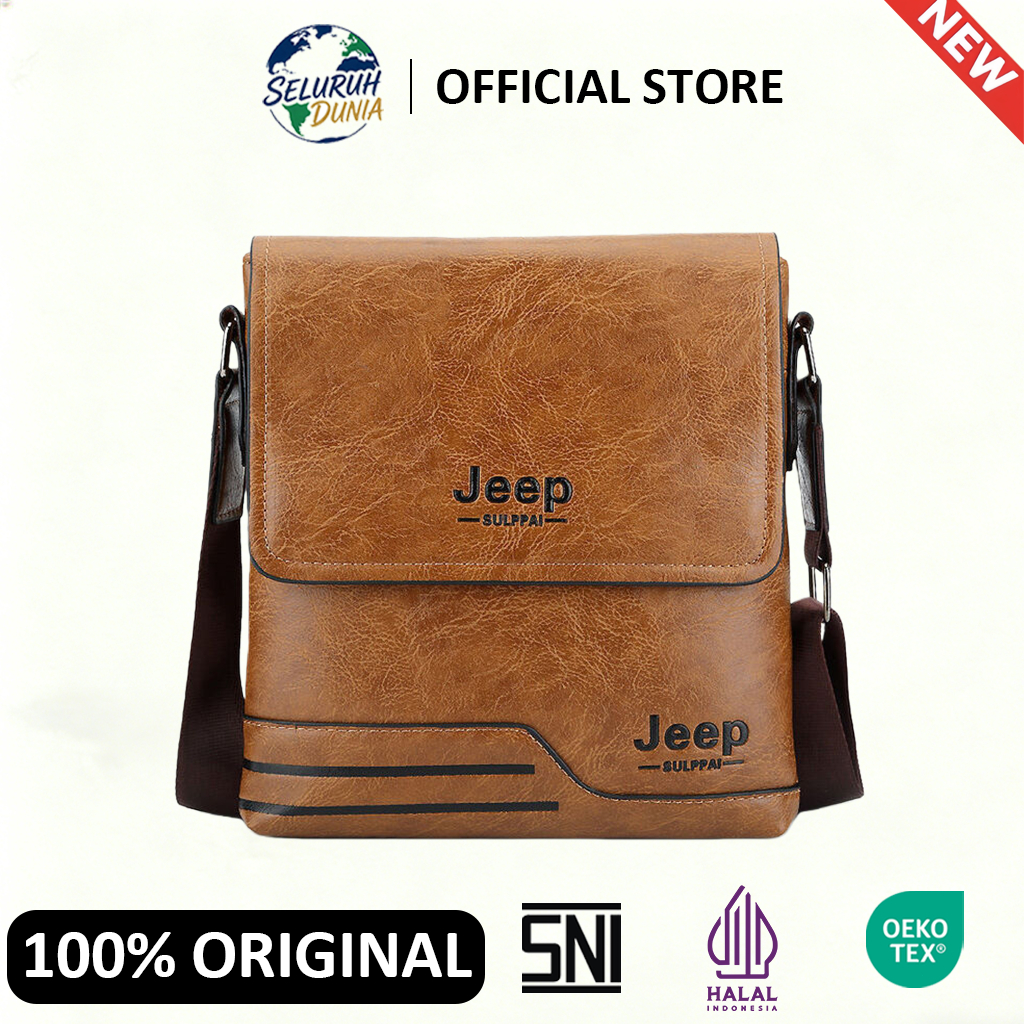 [NEW][100%Jaminan asli Garansi 24 bulan][COD]SELURUH DUNIA Tas Selempang Kulit Retro shoulder bag Pr