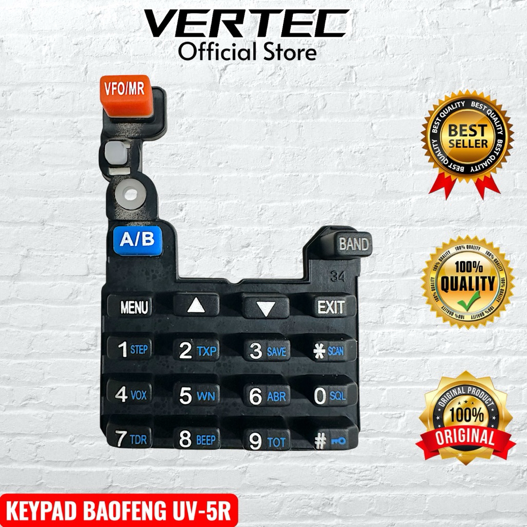 Keypad HT Baofeng UV5R VERTEC VT-5R Berlin FM-V6R Verxion Weierwei UV-5R VT5R Pofung Taffware Comtec