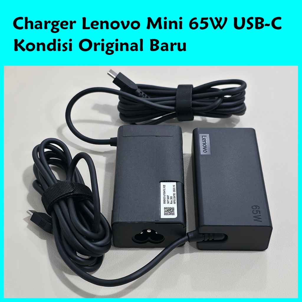 ORI Baru 65 Watt Mini Adaptor Charger Lenovo ThinkPad 65 Watt / charger lenovo thinkpad 65watt 65w O