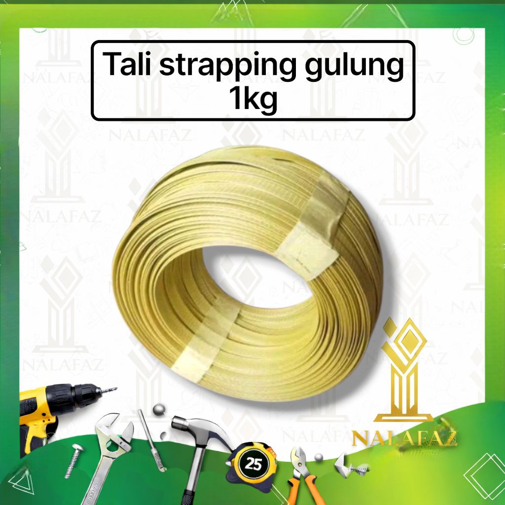 Tali Strapping Band/ Tali Packing Ikat Straping Band Kardus 1kg (panjanng +- 80 sd 90 meter)