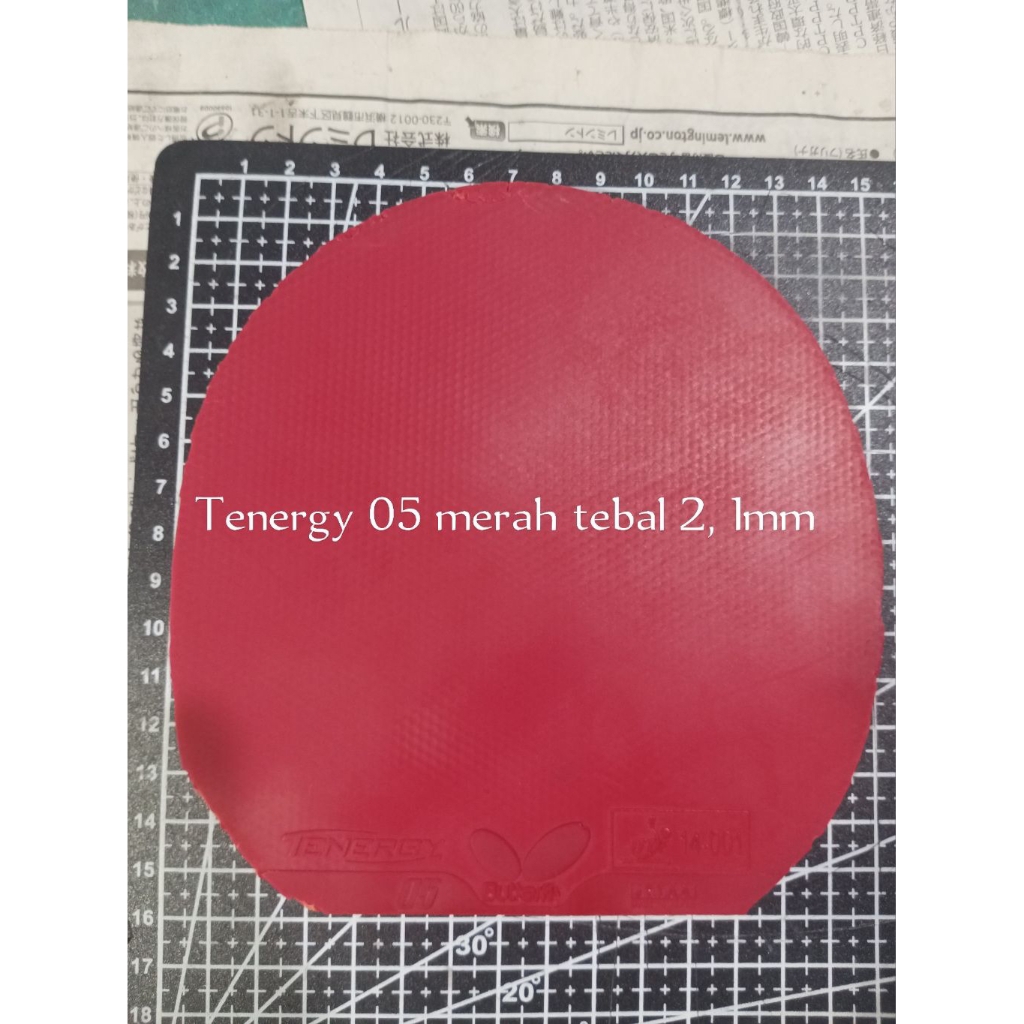 Karet bet blade pingpong tenis meja Butterfly Tenergy 05 merah