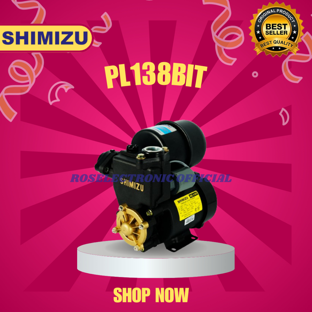 SHIMIZU POMPA AIR PL 138BIT WATER PUMP/PL138BIT/PL 138 BIT/PL-138BIT/PL-138-BIT/POMPA AIR