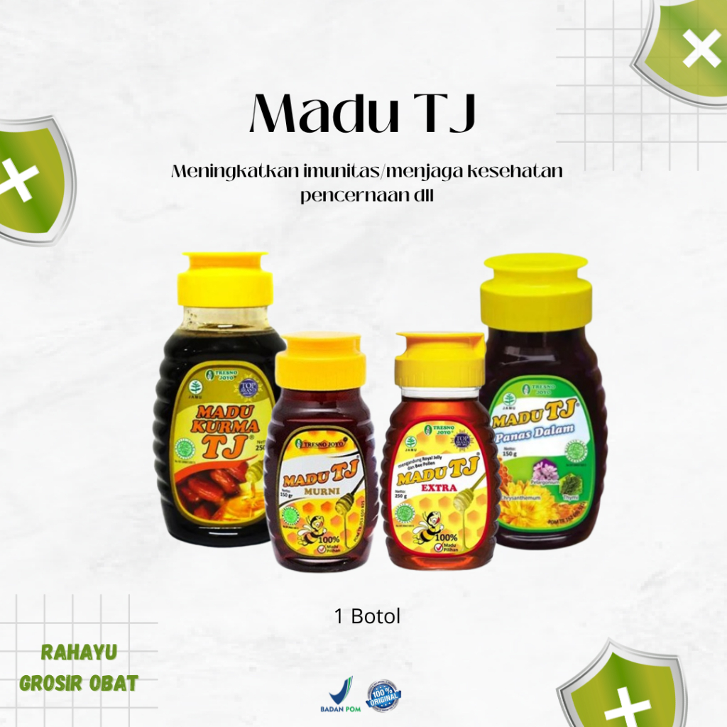 Madu TJ Murni/Madu TJ Extra/ Madu TJ Panas Dalam/Madu TJ Kurma