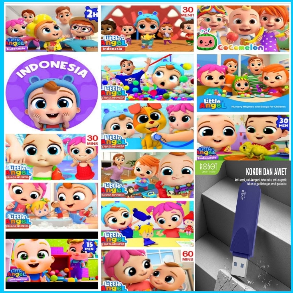 USB MP4 PLAYER - USB MP4 VIDIO LAGU ANAK-ANAK - USB VIDIO EDUKASI ANAK - USB ISI MP4 VIDIO LAGU KART