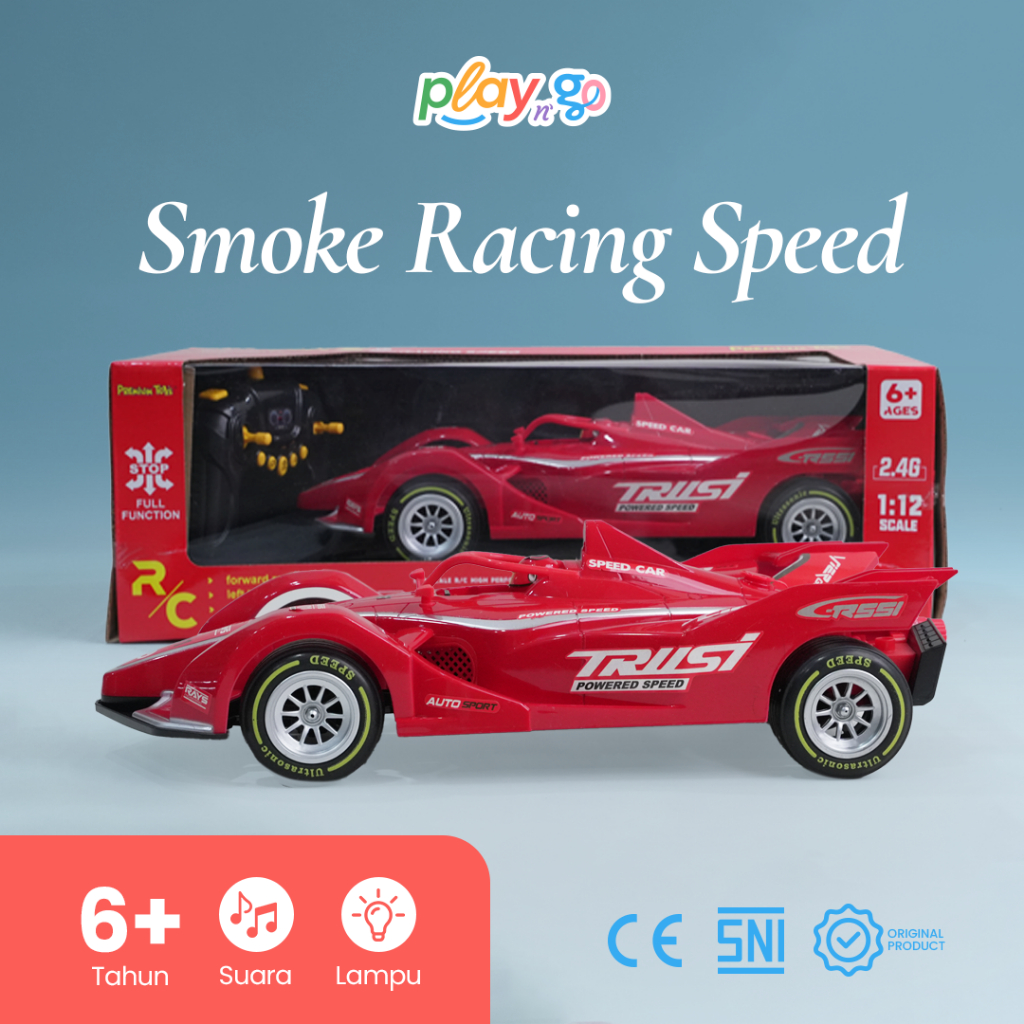 Mainan Anak Mobil Remot Ukuran Besar Smoke Racing Speed Terlaris