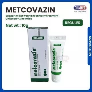 SALEP LUKA METCOVAZIN REGULER 10G 25G 50G / DENGAN ZINC OXIDE DAN CHITOSAN / SALEP LUKA