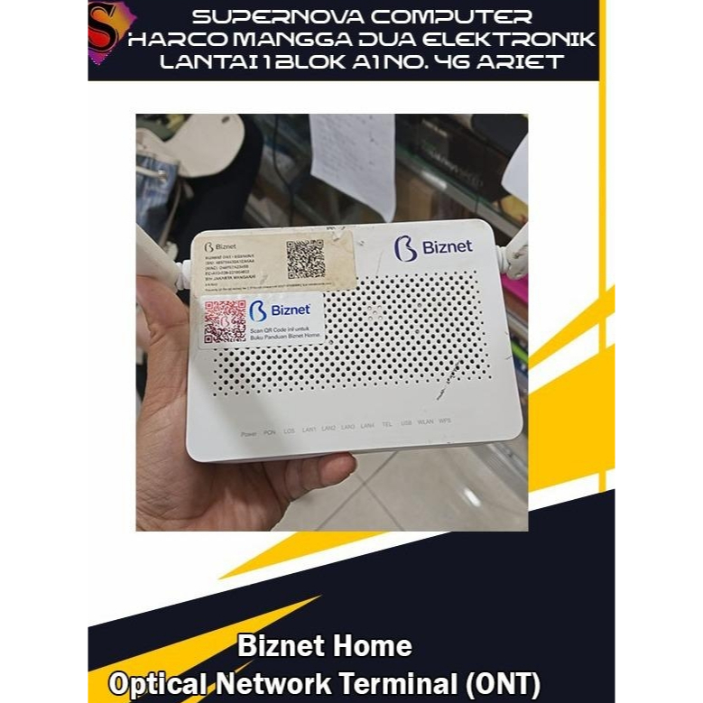 Biznet Home Optical Network Terminal (ONT) or modem/router