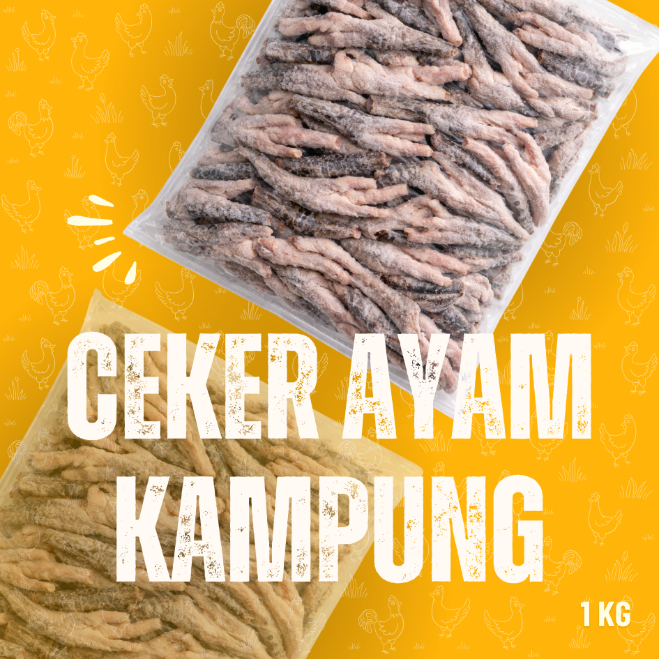 Kaki Ayam Kampung Khusus Bandung/ Ceker Ayam Segar 1Kg Vakum Beku Frozen