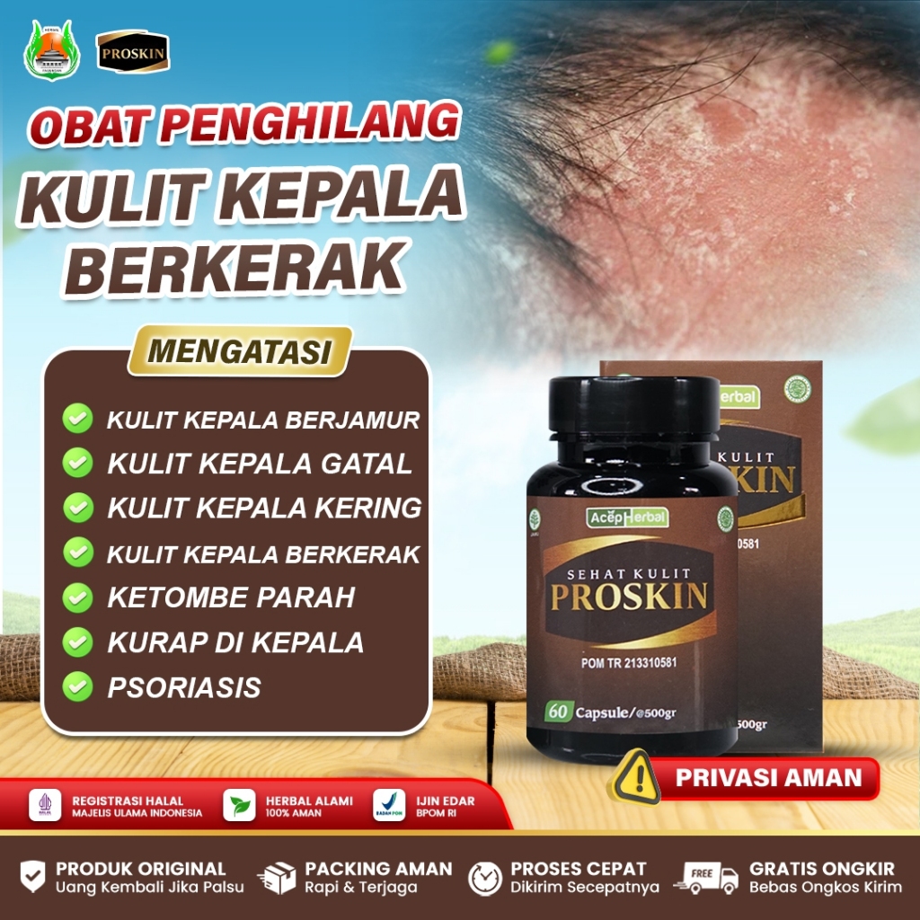 Obat Gatal Kulit Kepala Berjamur Berkerak Ketombe Parah Kering Gatal Kulit Kepala Berbau - Proskin