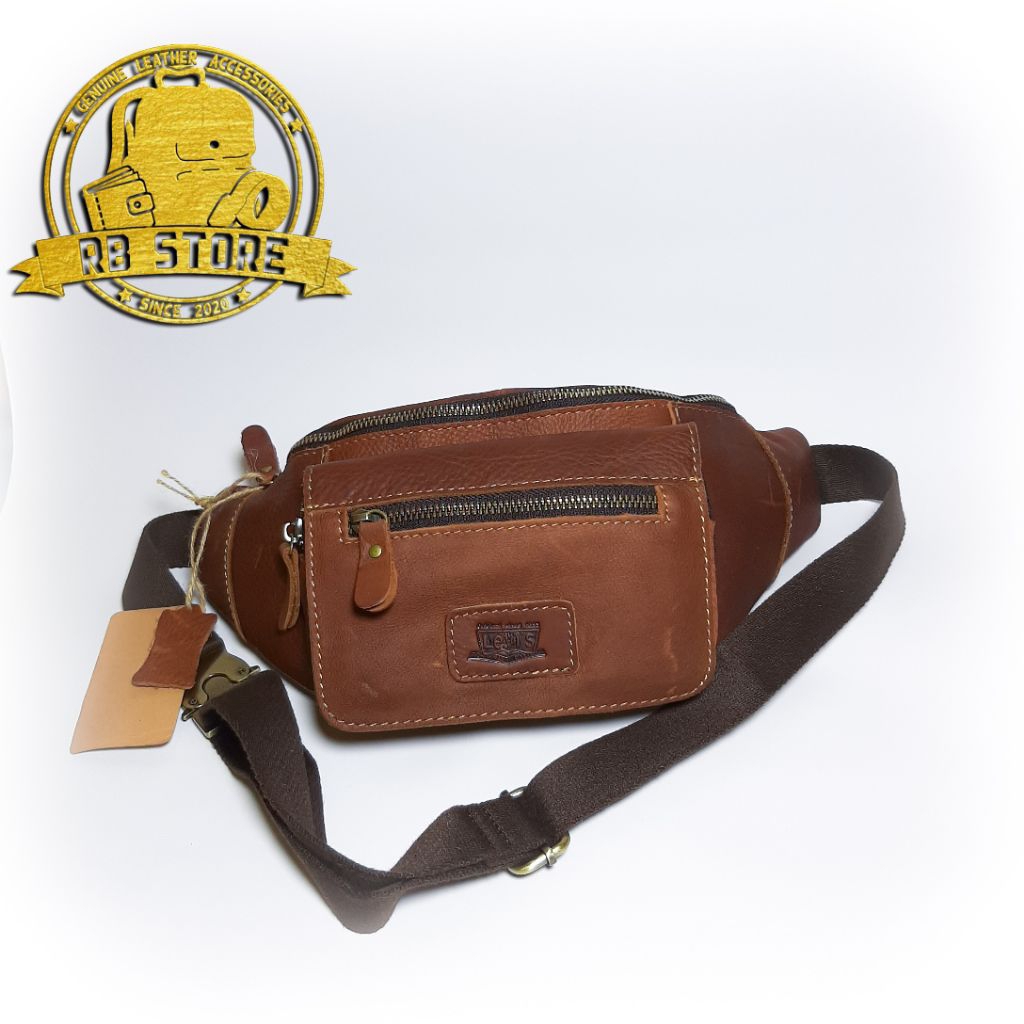 tas kulit pria levis