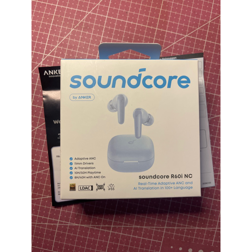 tws soundcore by anker - soundcore R60i NC - new BNIB segel garansi resmi - warna biru