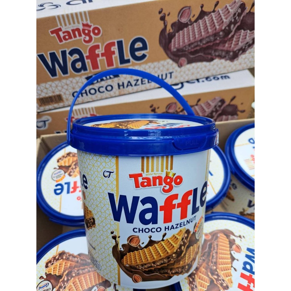 (GROSIR) TANGO Waffle Choco Hazelnut Renyah Krim Tebal 180gr Timba Praktis
