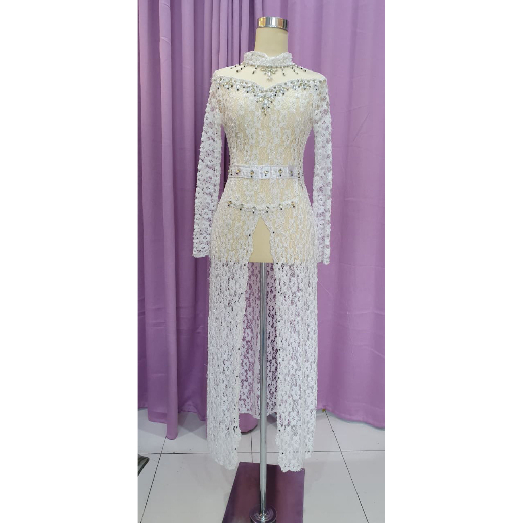 kebaya akad payet full preloved
