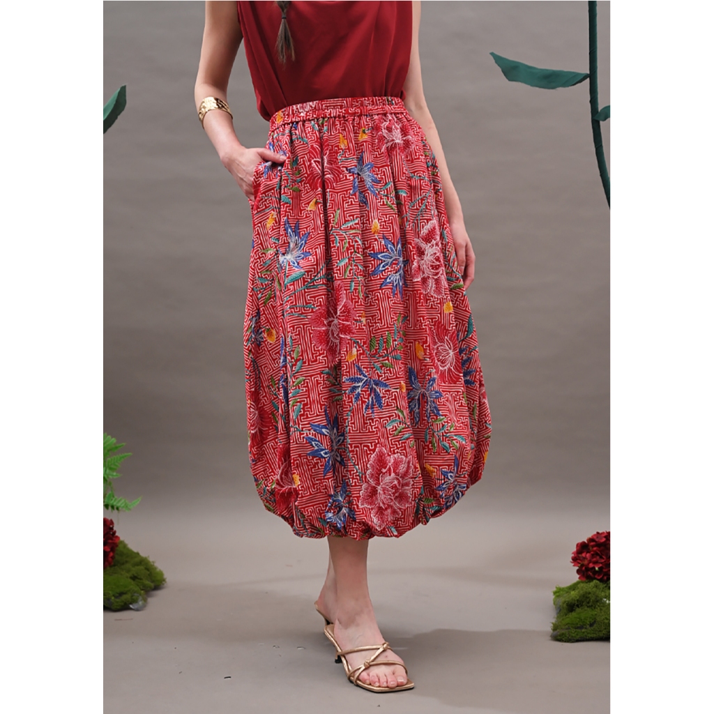 NONA RARA - Baloon Encim CNY P0657, Rok batik wanita modern